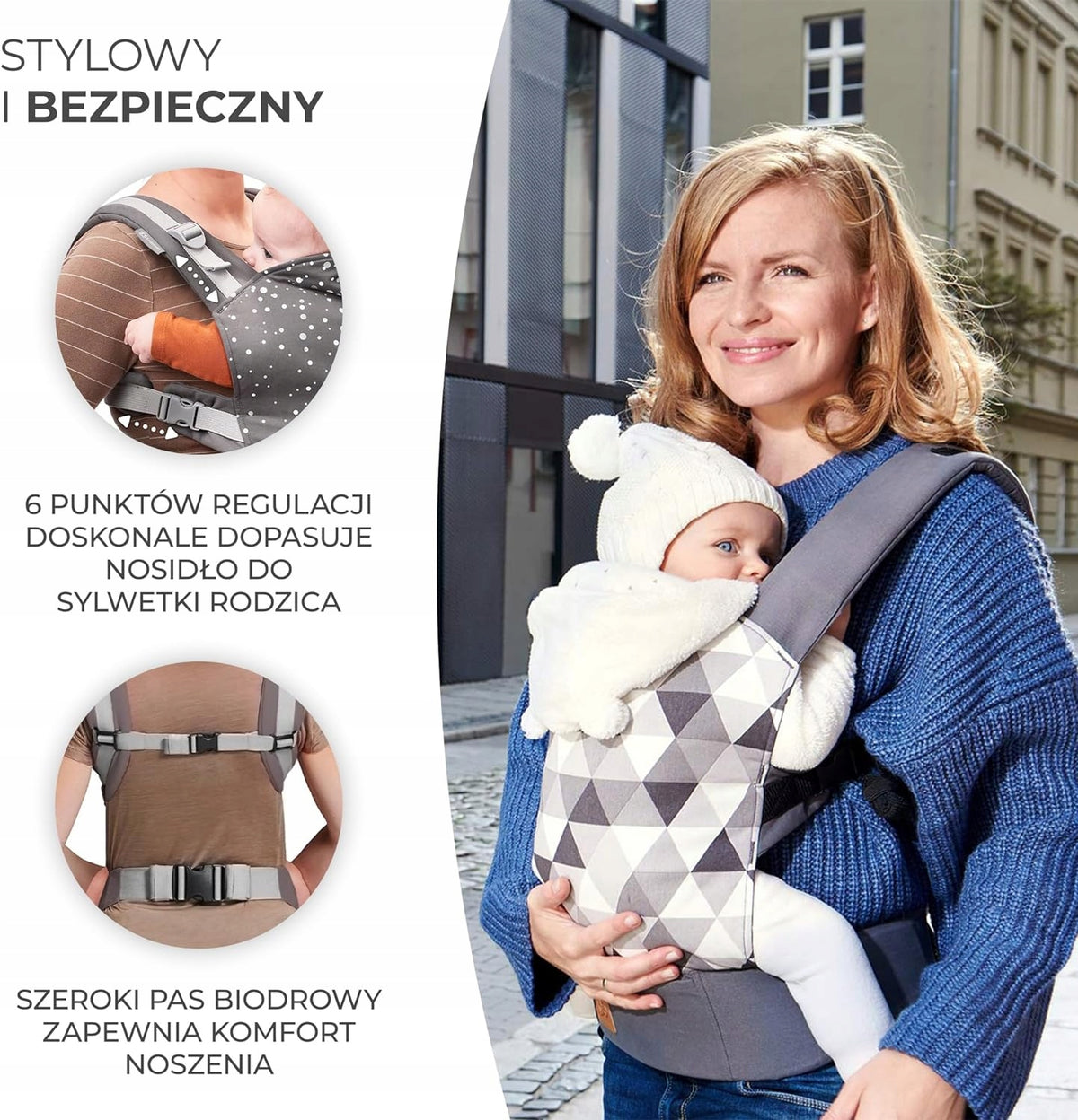 KINDERKRAFT NINO CONFETTI porta-bebés ergonómico