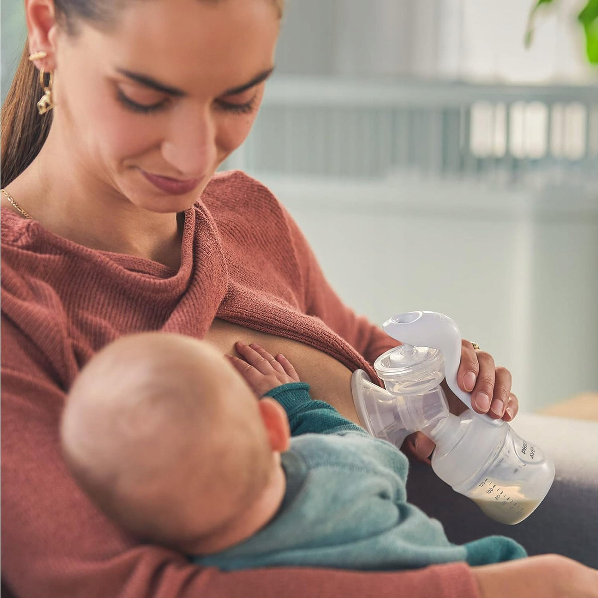 PHILIPS AVENT Natural SCF430/60 pompă de sân manuală + accesorii