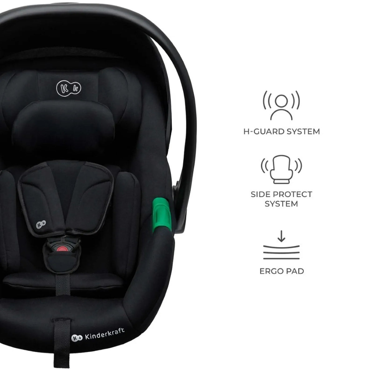 KINDERKRAFT PRIME2 PRO 3w1 wózek wielofunkcyjny do 22kg + fotelik MINK PRO – SHADOW GREY – zdjęcie 3